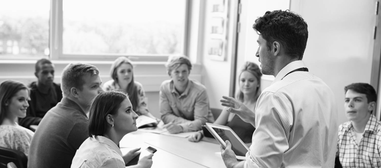 Business Academy. A group of veterinarians learning