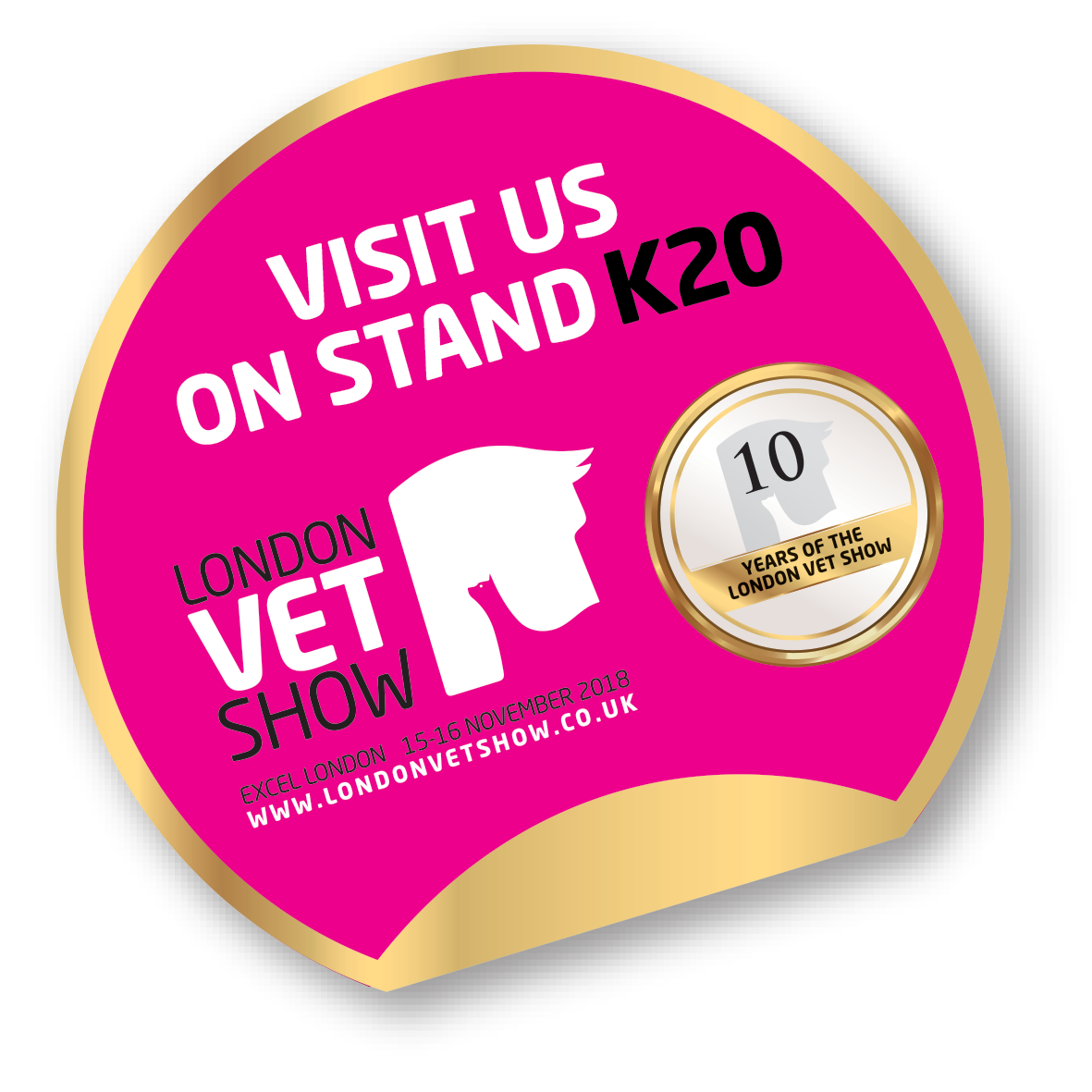 2018 London Vet Show sticker